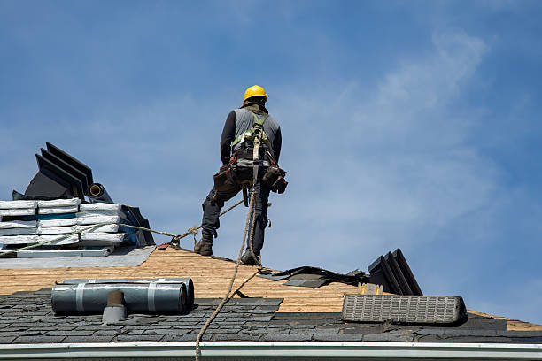 Professional Roof Replacement technician working in Brimfield, MA